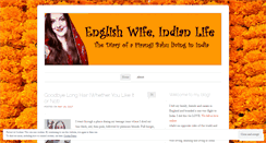 Desktop Screenshot of englishwifeindianlife.com